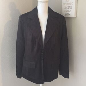 Ashley Stewart Pinstripe Blazer